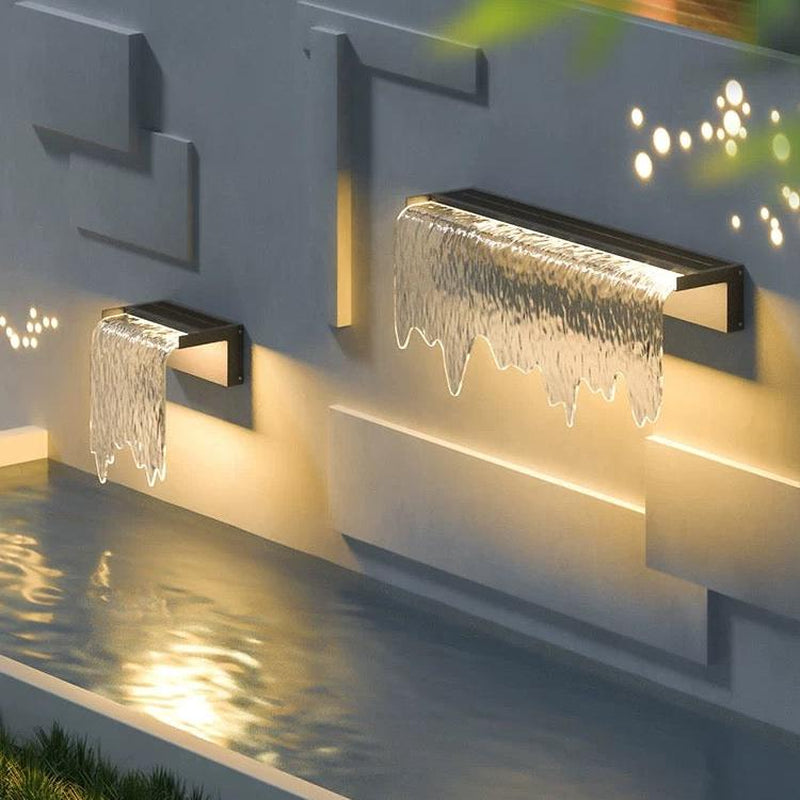 Acrylic Waterfall Outdoor Light